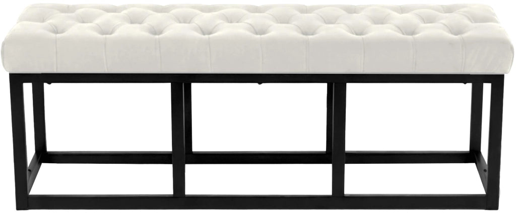 Panca Polson Velluto Nero 120 cm 3
