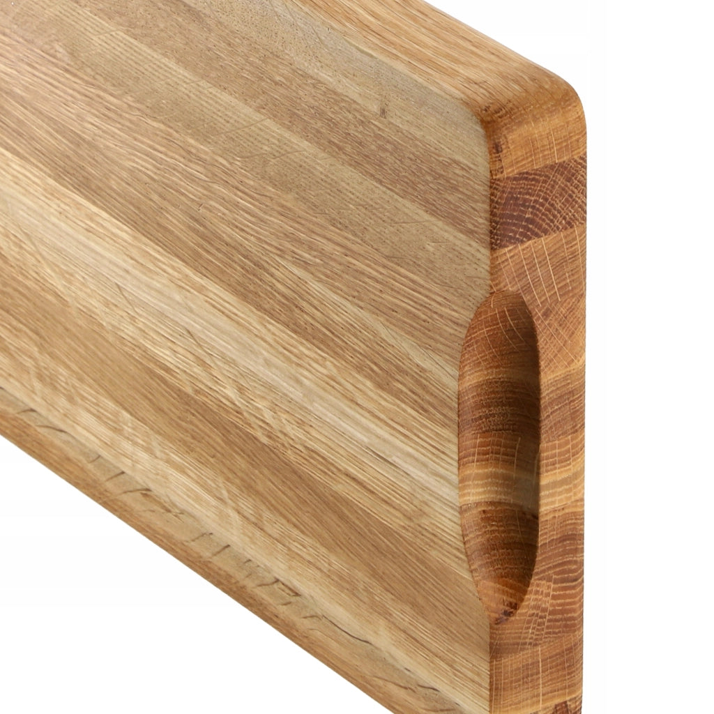Tagliere da cucina in legno KADAX 40x25 cm per servire, in rovere, blocco grande