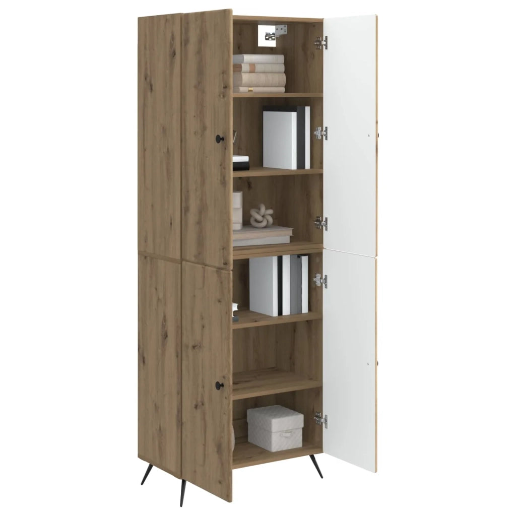 Set di armadi 2 pcs Rovere Artigianale Legno ingegnerizzato