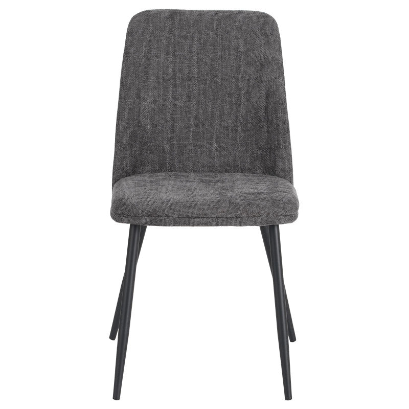 Set di 4 Sedie Tracy In Tessuto Color Grigio Scuro Dimensione 57x45x84cm