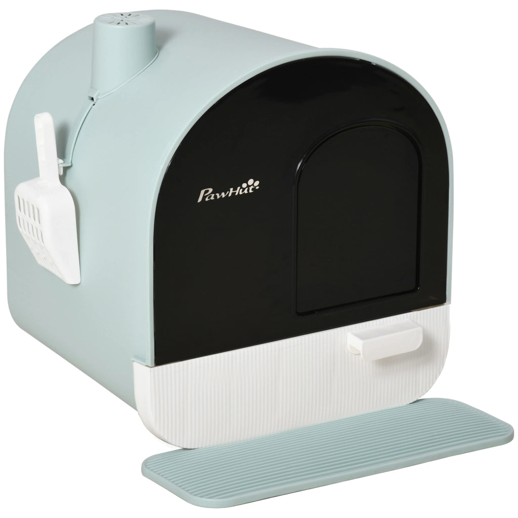 Casetta per Gatti con Vassoio Estraibile ¨C Zephmum ¨C 43x44x47 cm Verde