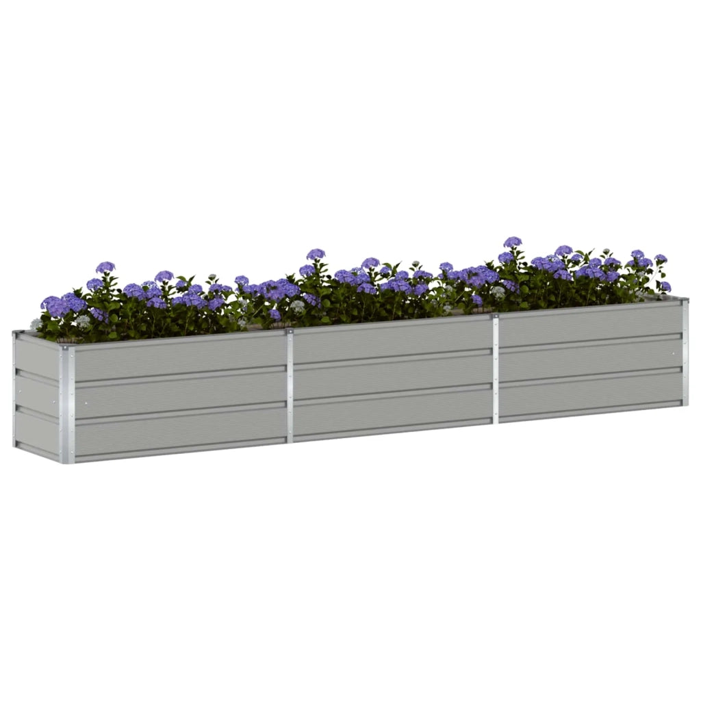 Fioriera Grigio chiaro 290 x 50 x 45 cm Acciaio zincato