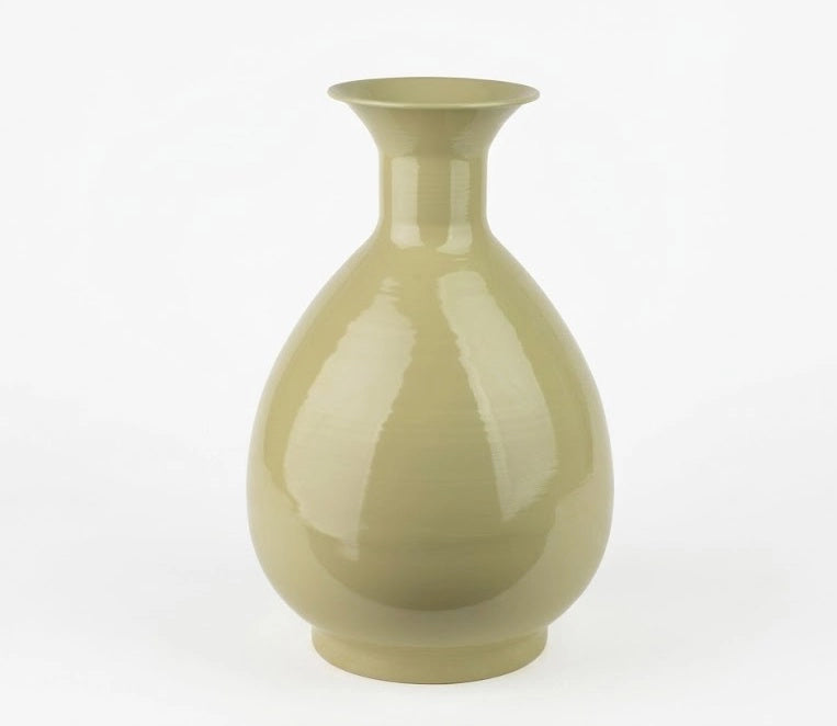 Vaso metallo Mondex ROGER 14x23,5x39 cm salvia 1 pz