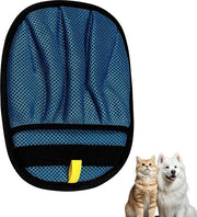 Manicotto per eliminare pelo di animali, progettato a 5 dita per mobili, tappeti, sedili di auto e abbigliamento, riutilizzabile, colore blu scuro