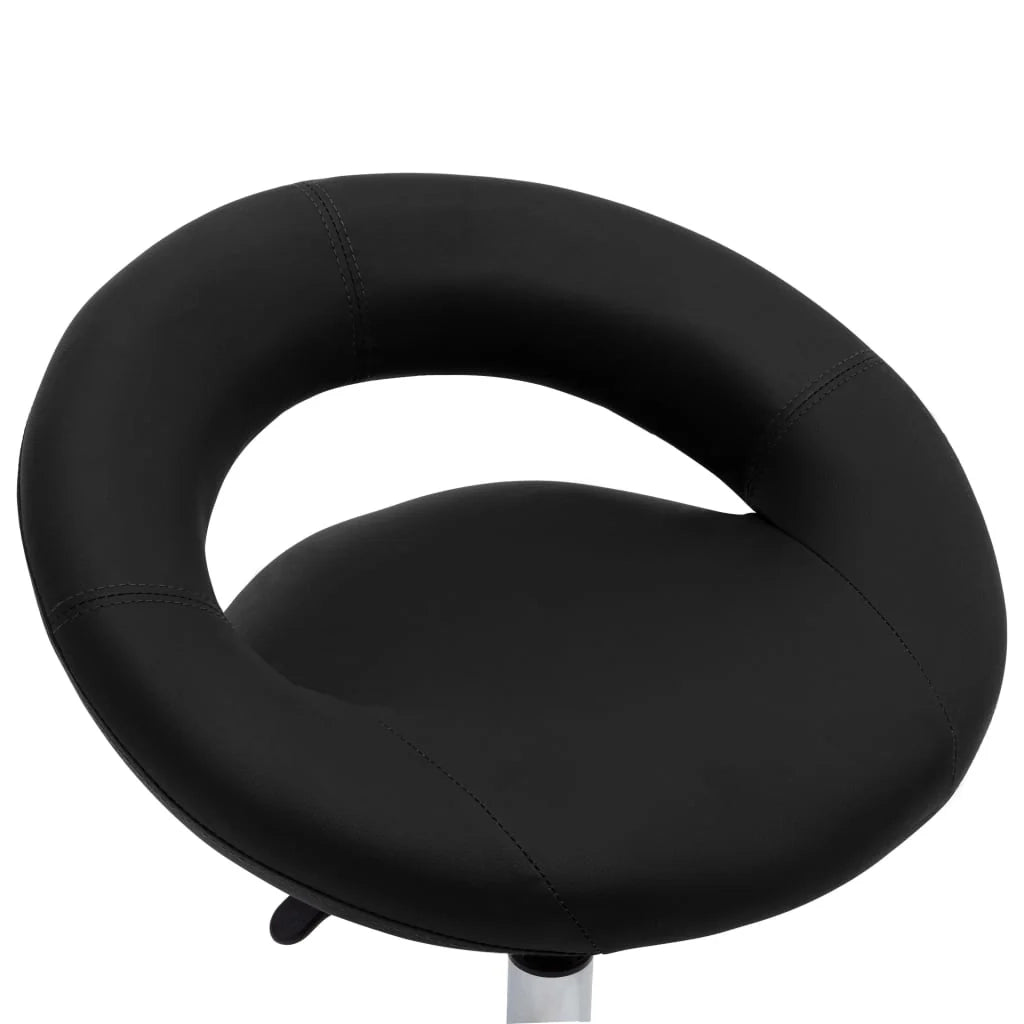 Sedia da ufficio con ruote in similpelle nera 02_0024079