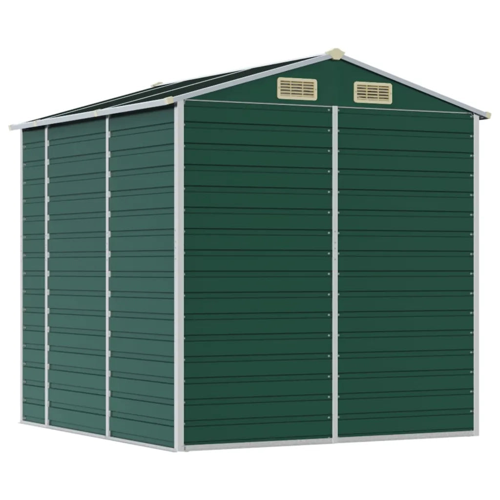 Casetta da giardino verde 191x215x198 cm in acciaio zincato 3188232