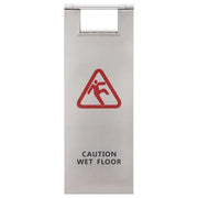 Cartello Pieghevole Pavimento Bagnato in Acciaio Inox 149575