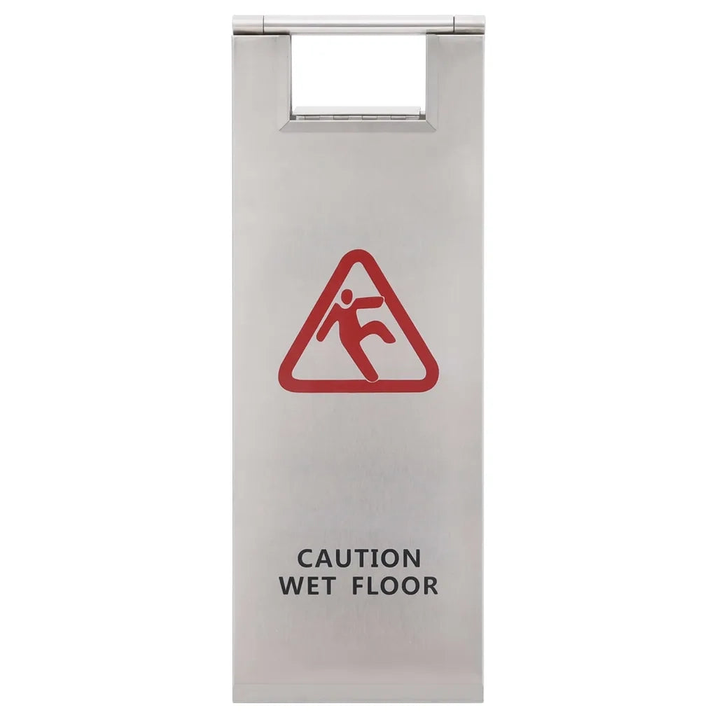 Cartello Pieghevole Pavimento Bagnato in Acciaio Inox 149575