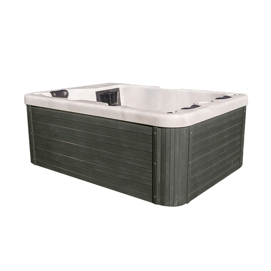 Vasca Monoblocco Drusilla per 3 Persone 218x158x85 cm in Acrilico Color Legno