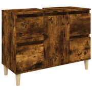 Mobile lavabo/lavabo 80 x 33 x 60 cm in legno laccato rovere affumicato 02_0006820