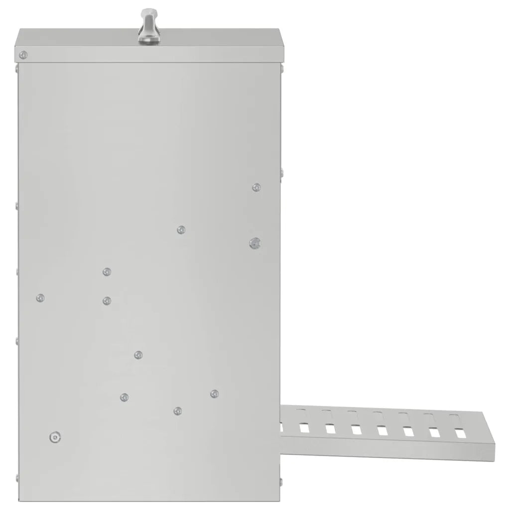 Mangiatore a Pedale per Pollo Argento 25 x 42 x 40 cm CFW4405656