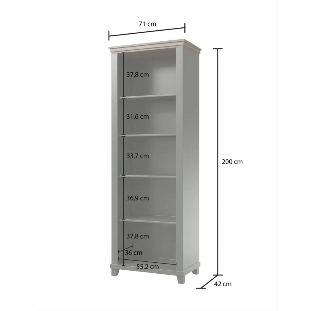 Set ufficio ASSIA verde scuro e legno – Scrivania 180 cm + libreria + vetrina 2 porte in vetro