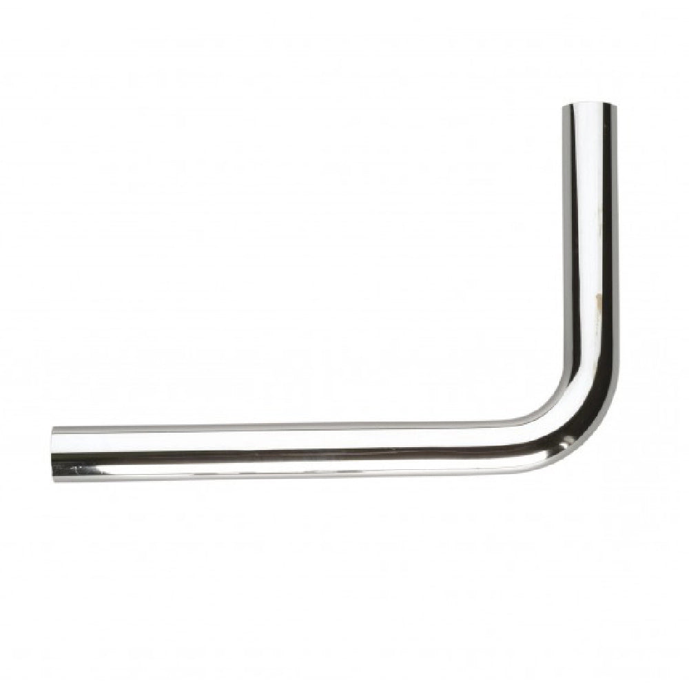 Tubo scarico cromato con curva 90 gradi diametro 30