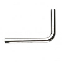 Tubo scarico cromato con curva 90 gradi diametro 30
