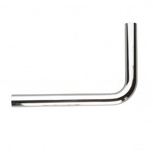 Tubo scarico cromato con curva 90 gradi diametro 30