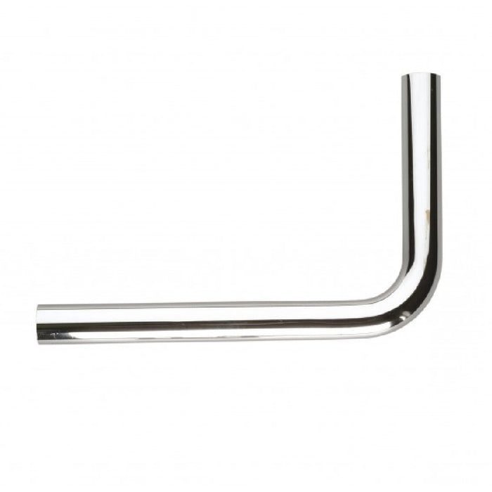 Tubo scarico cromato con curva 90 gradi diametro 30