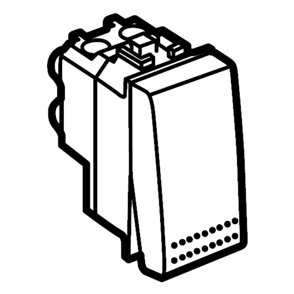 Bticino living light invertitore bianco unipolare basculante n4004n