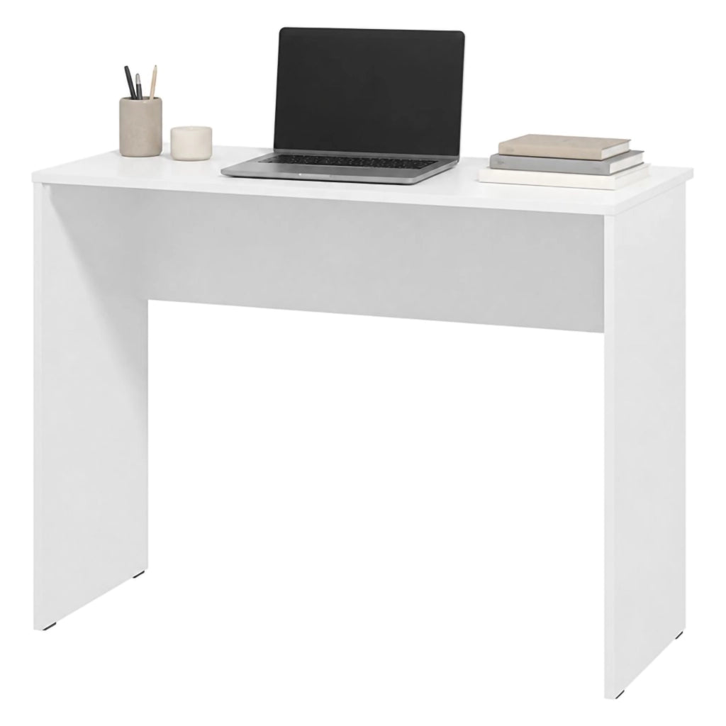 Pichil, Scrivania un Ripiano, 98x45x74h cm Bianco Opaco