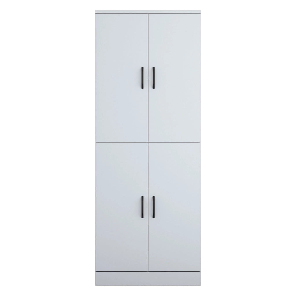 Sarre, Armadio Multiuso Grande 2 Ripiani, 70x182h cm Bianco