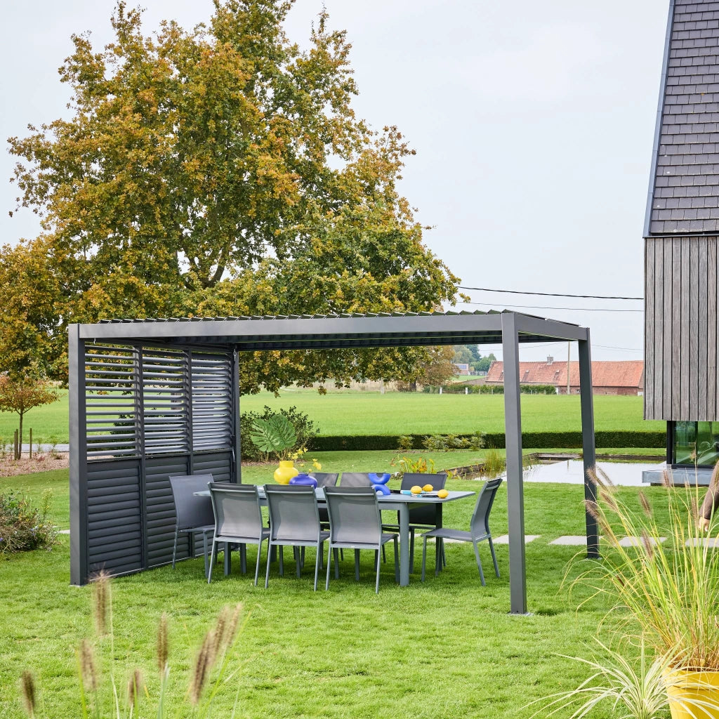 Persiana con lamelle orientabili 1m in alluminio per pergola