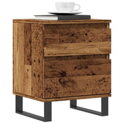 Comodini 2pz-Set di 2 Tavolino da notte Legno Antico 40x35x50 cm in Legno Multistrato 983704