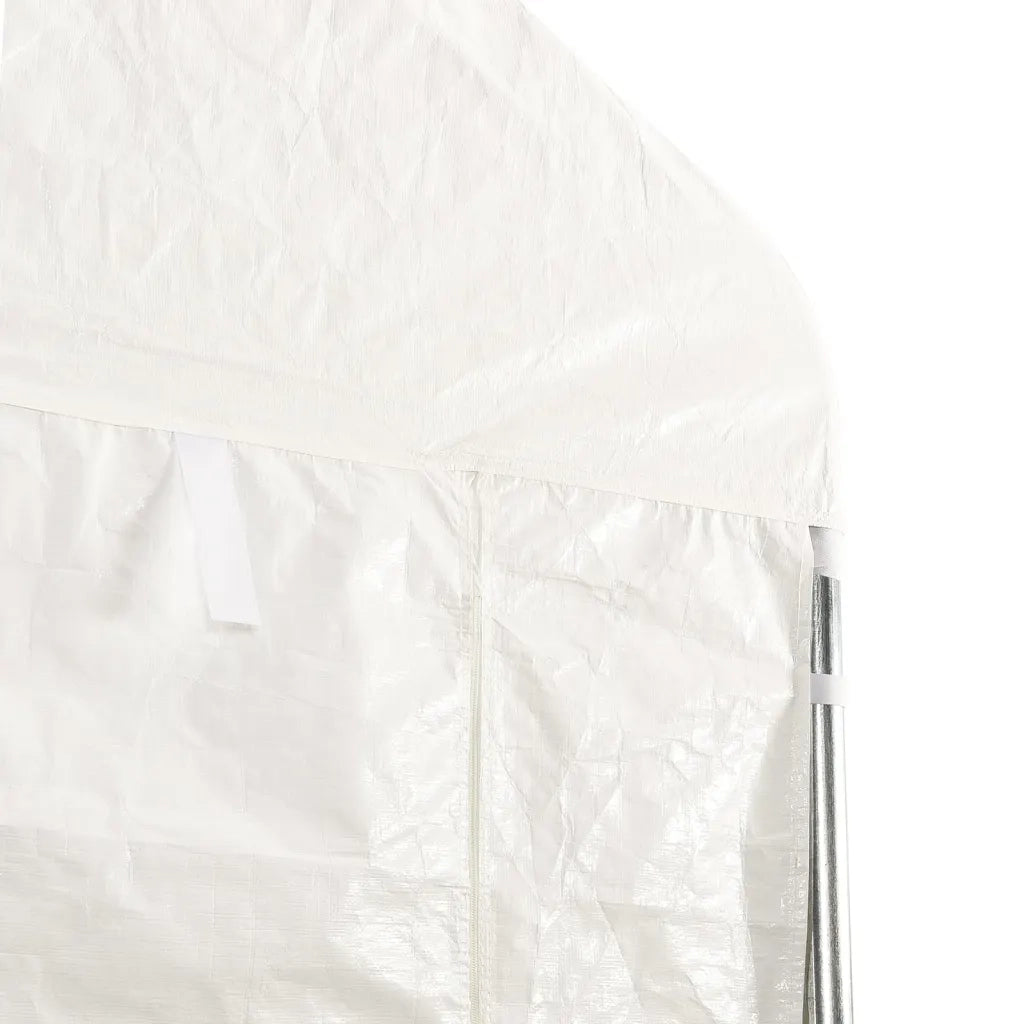Gazebo con Tetto Bianco 4,46x4,08x3,22 m in Polietilene 3155486