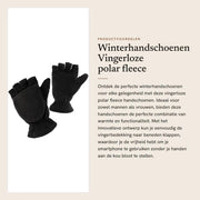 Guanti invernali con imbottitura di fleece - Guanti senza dita - Guanti impermeabili - Isolamento termico - Leggeri - Adatti per outdoor