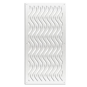VERTICALWAVES - Pannello in PVC traforato - Parasole Misura: 73x148 cm, Colore: bianco