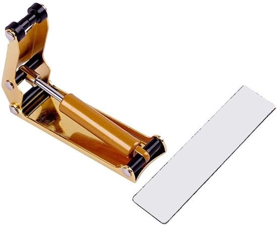 Copertura Pianoforte di Alta Qualità Professionale - 88 Tasti - Chiusura a Mano Idraulica - Finestra Giallo/Nera - Acciaio Inox Duraturo - Cuscino di Protezione - Accessorio Pianoforte
