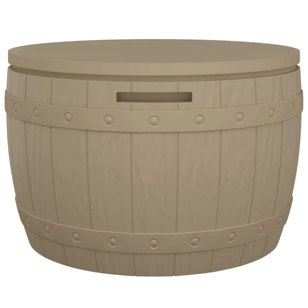 Cassetta portaoggetti per mobili da giardino 3 in 1 in polipropilene marrone chiaro 02_0013028