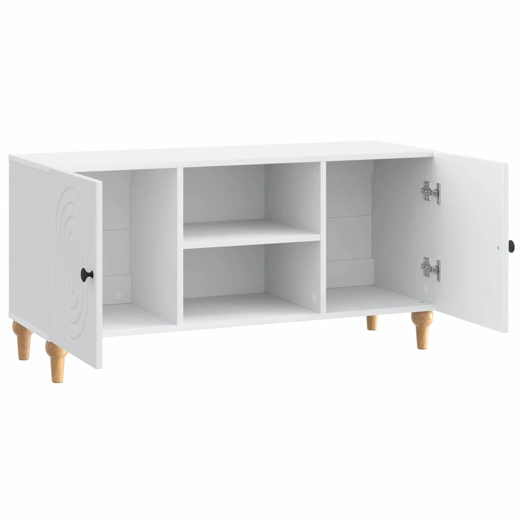 Mobile TV Bianco 102 x 34,5 x 50 cm Legno ingegnerizzato 894235