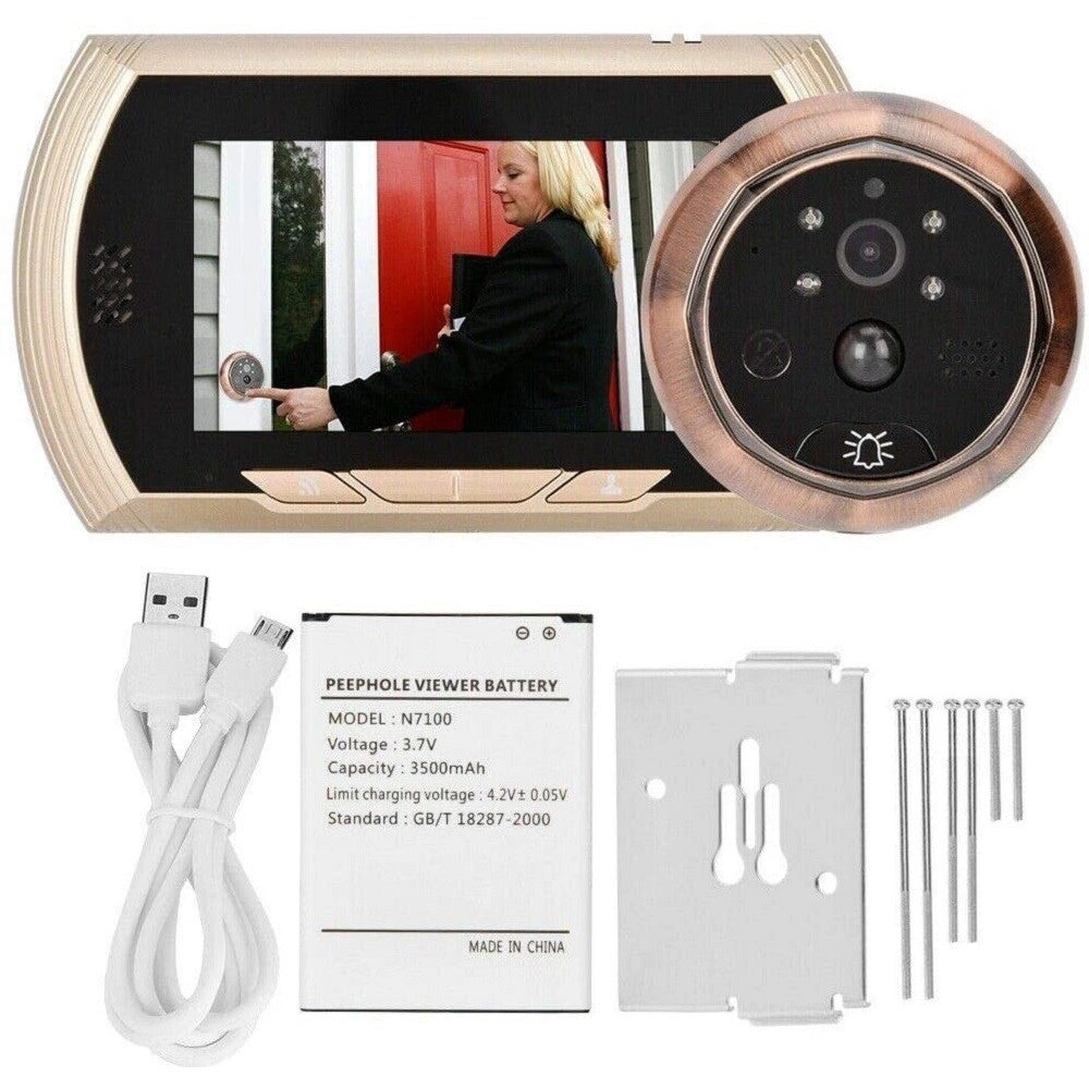 Trade Shop - Spioncino Elettronico Wifi Digitale Schermo 4.3'' Campanello Elettronico Cw432 -