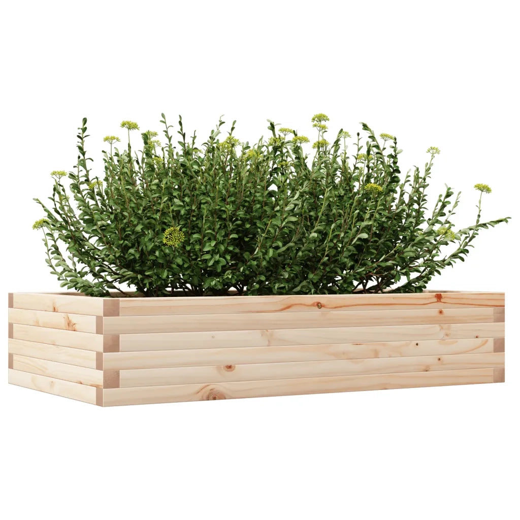 Fioriera da Giardino 110x60x23 cm in Legno Massello di Pino 847238