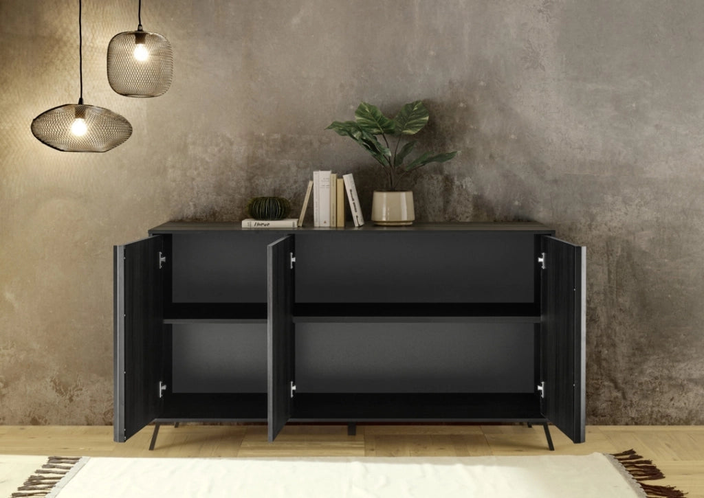 Buffet SALEM nero frassino