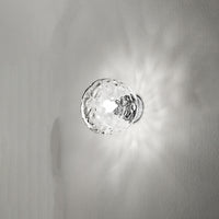 Applique Contemporanea Skin Metallo Cromo Vetro Trasparente 1 Luce E27