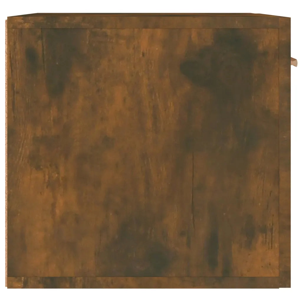 Mobile a Parete Rovere Fumo 60x36,5x35 cm in Legno Multistrato 817597