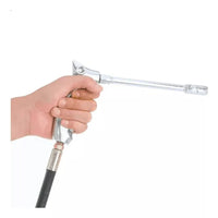 Ingrassatore Manuale Pneumatico con Fusto da 25kg in Acciaio e Ruote, Compressore a Leva per Grasso, Pistola Ingrassatri