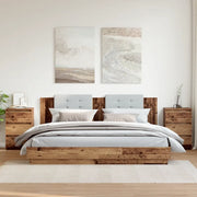 Comodini Legno Antico 2 pz 40x35x62,5 cm in Legno Multistrato 856523