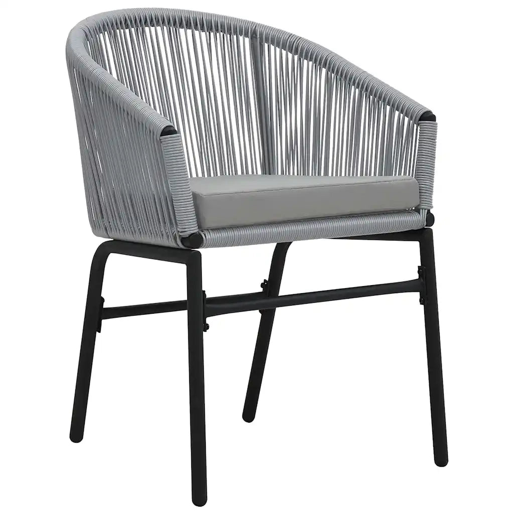 Set da Pranzo per Giardino 3 pcs Antracite