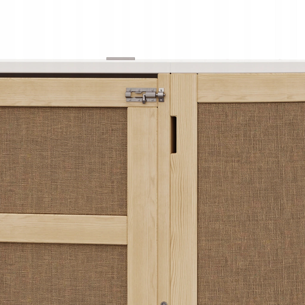 Letto armadio in rattan - Xylo - 140x200 cm
