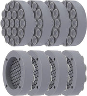 Pads antivibrazione per lavatrice, 8 pezzi, supporti antiscivolo in silicone, grigio