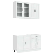 Unità Cucina PORTO 4 pcs Bianco Lucido Legno ingegnerizzato 3438339