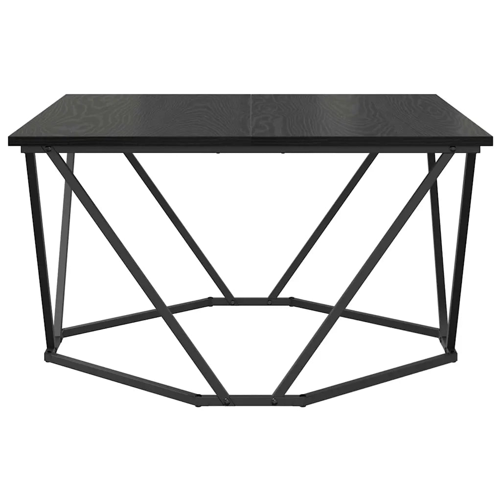 Tavolino da Salotto-Tavolino da soggiorno-Tavolo Rovere Nero 80 x 80 x 45 cm