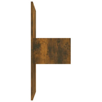 Testiera Letto con Comodini in Legno Multistrato Rovere Fumo cod mxl 70716