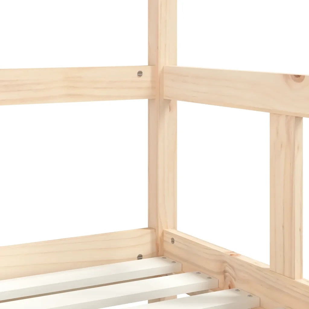 Giroletto per Bambini | Letto Infantile | Lettino 70x140 cm in Legno Massello di Pino