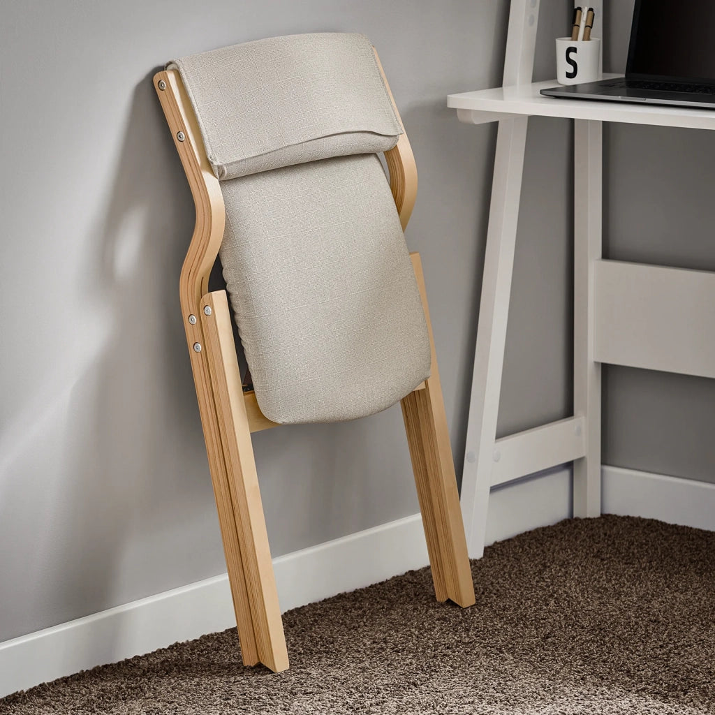 Sedia pieghevole Stil Sedia Sedia da scrivania in betulla Grigio FST40-HG