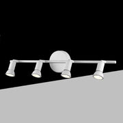 Trade Shop - Faretto Spot Led Orientabile Da Soffitto C72-b4 4xgu10 Max.10w Ip20 Bianco Design Moderno -