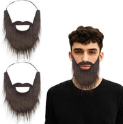Accessori di costume - 2 pezzi - Falsa barba - Barba divertente - Accessori per costume - Barba del Babbo Natale - Barba da nome per festa - Barba divertente