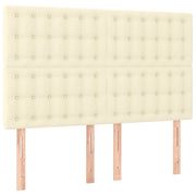 Testiera | Testata Crema 144x5x118/128 cm Similpelle