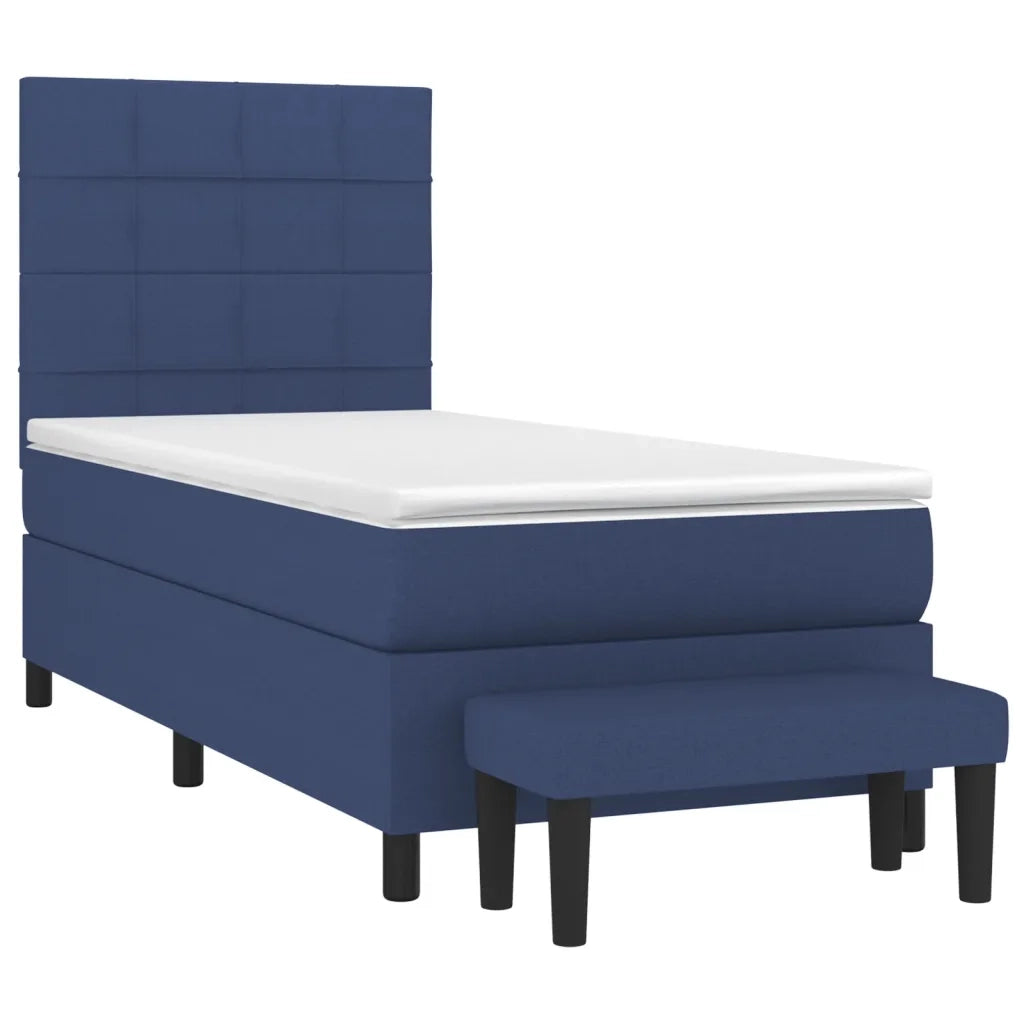 Giroletto a Molle con Materasso Blu 90x190 cm in Tessutocod mxl 99158